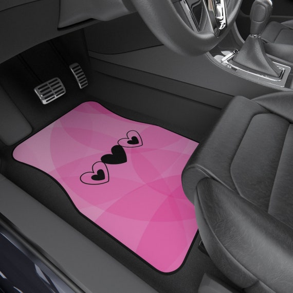 Hot pink car mats deals