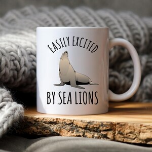 Sea Lion Mug, Funny Gift for Sea Lion Lover image 7