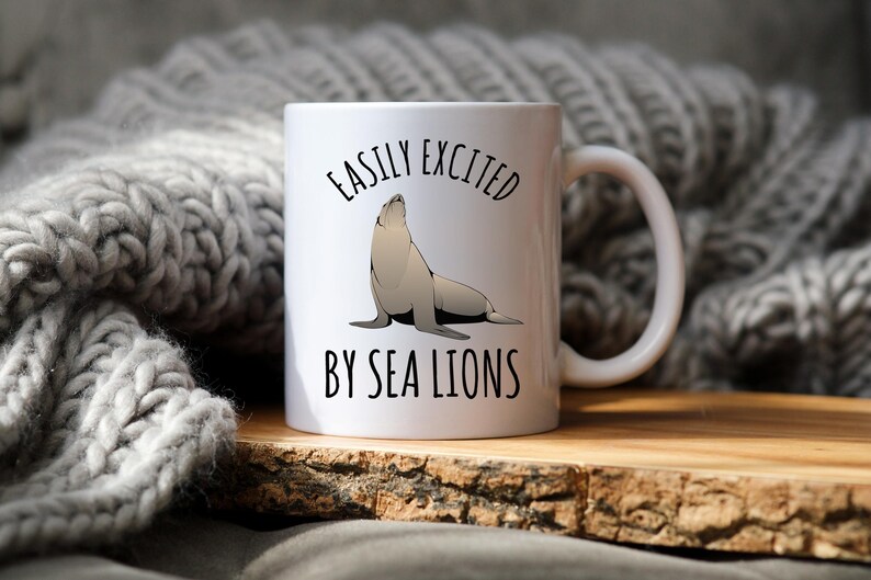 Sea Lion Mug, Funny Gift for Sea Lion Lover image 7