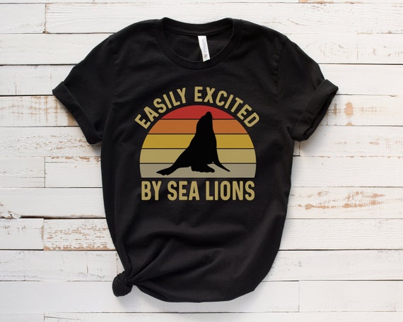 Vintage Retro Sunset Sea Lion T-Shirt Vintage Retro Sunset Sea Lion T-Shirt