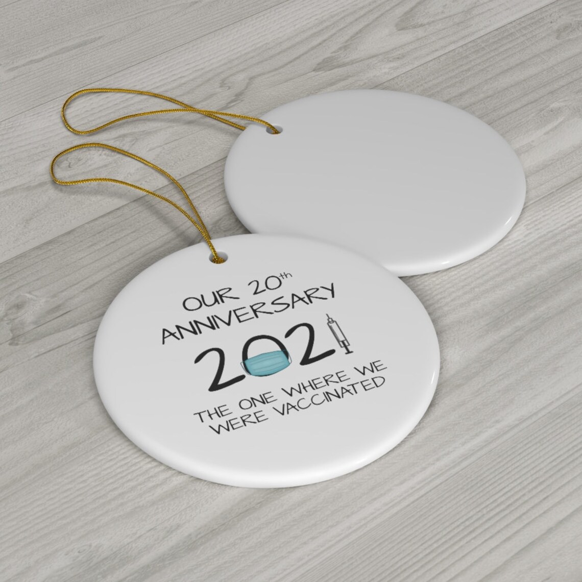20th Anniversary Christmas Ornament 