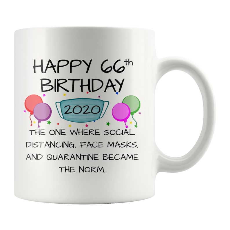 66th Birthday Mug 66th Birthday Gift For Women Men Etsy