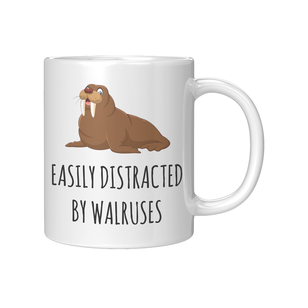"I Am The Walrus" Coffee Mug - Funny Walrus Gift Mug, 11 Oz Ceramic