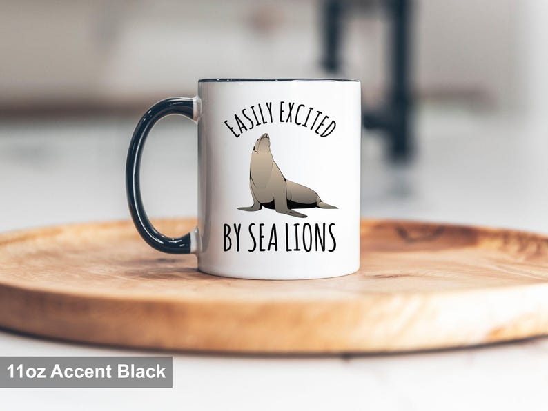 Sea Lion Mug, Funny Gift for Sea Lion Lover image 6