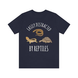 Reptile Shirt, Funny Reptile T-Shirt, Reptile Lover Gift, Herpetologist Tee Navy