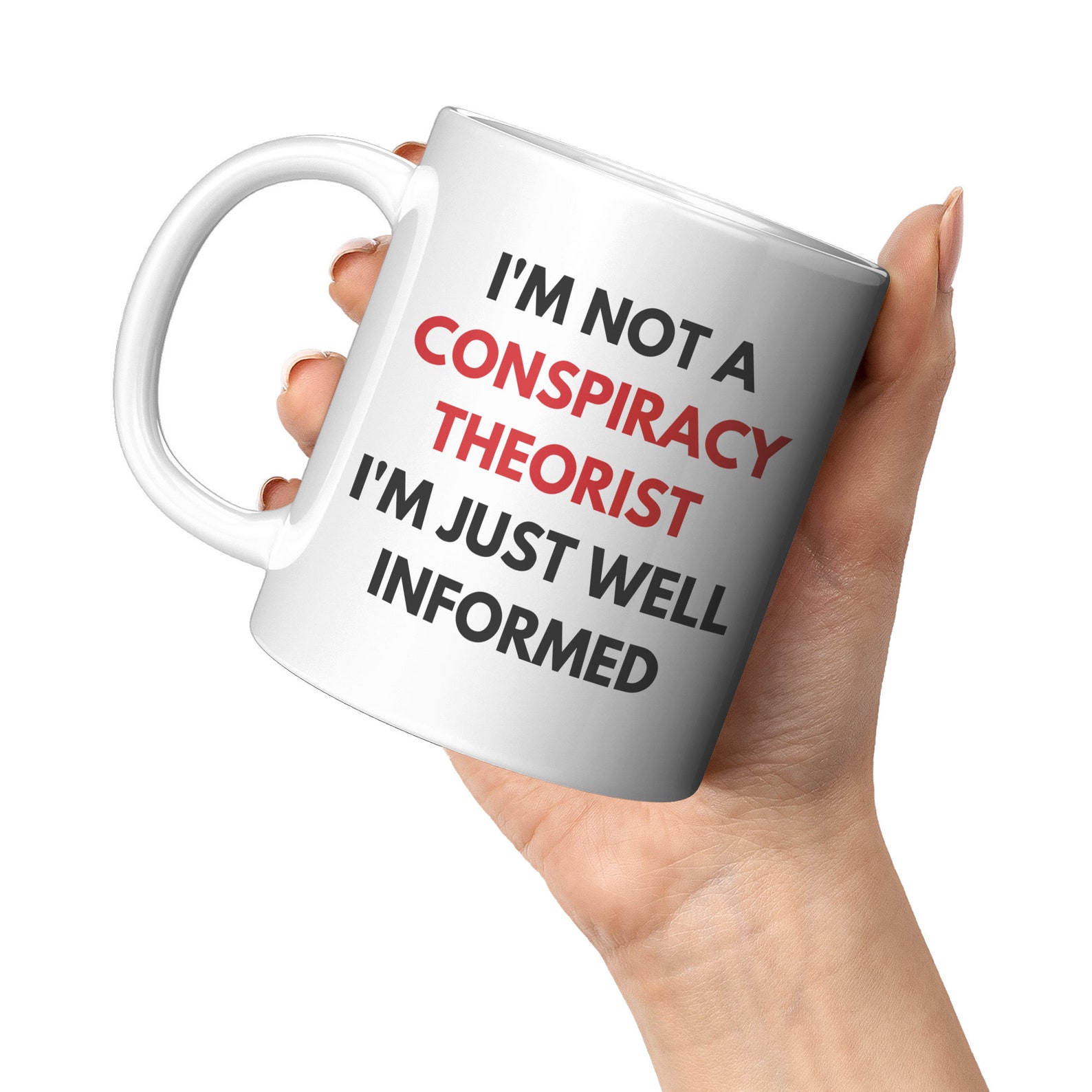 Funny Conspiracy Theorist Mug Conspiracy Mug Conspiracy Etsy