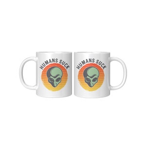 Alien Gifts, Alien Mug, Alien Coffee Mug, Alien Coffee Cup, Extraterrestrial Gift, UFO Mug, UFO Gift image 6