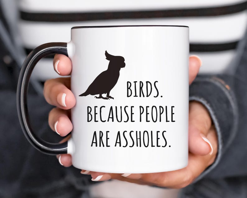 Funny Bird Mug, Bird Lover Gift, Bird Coffee Mug afbeelding 1
