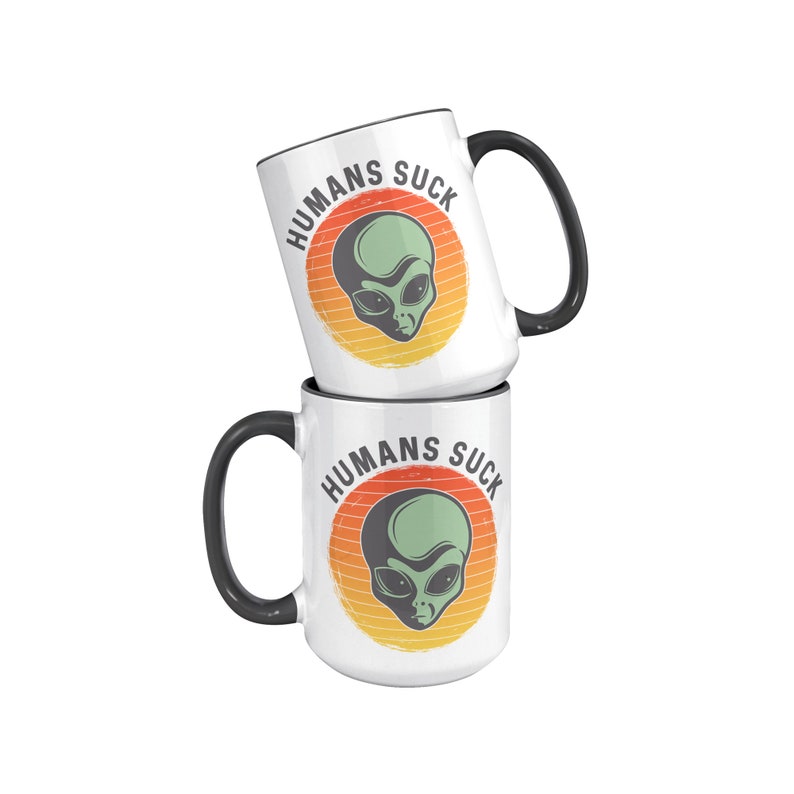 Alien Gifts, Alien Mug, Alien Coffee Mug, Alien Coffee Cup, Extraterrestrial Gift, UFO Mug, UFO Gift 15oz Accent Mug