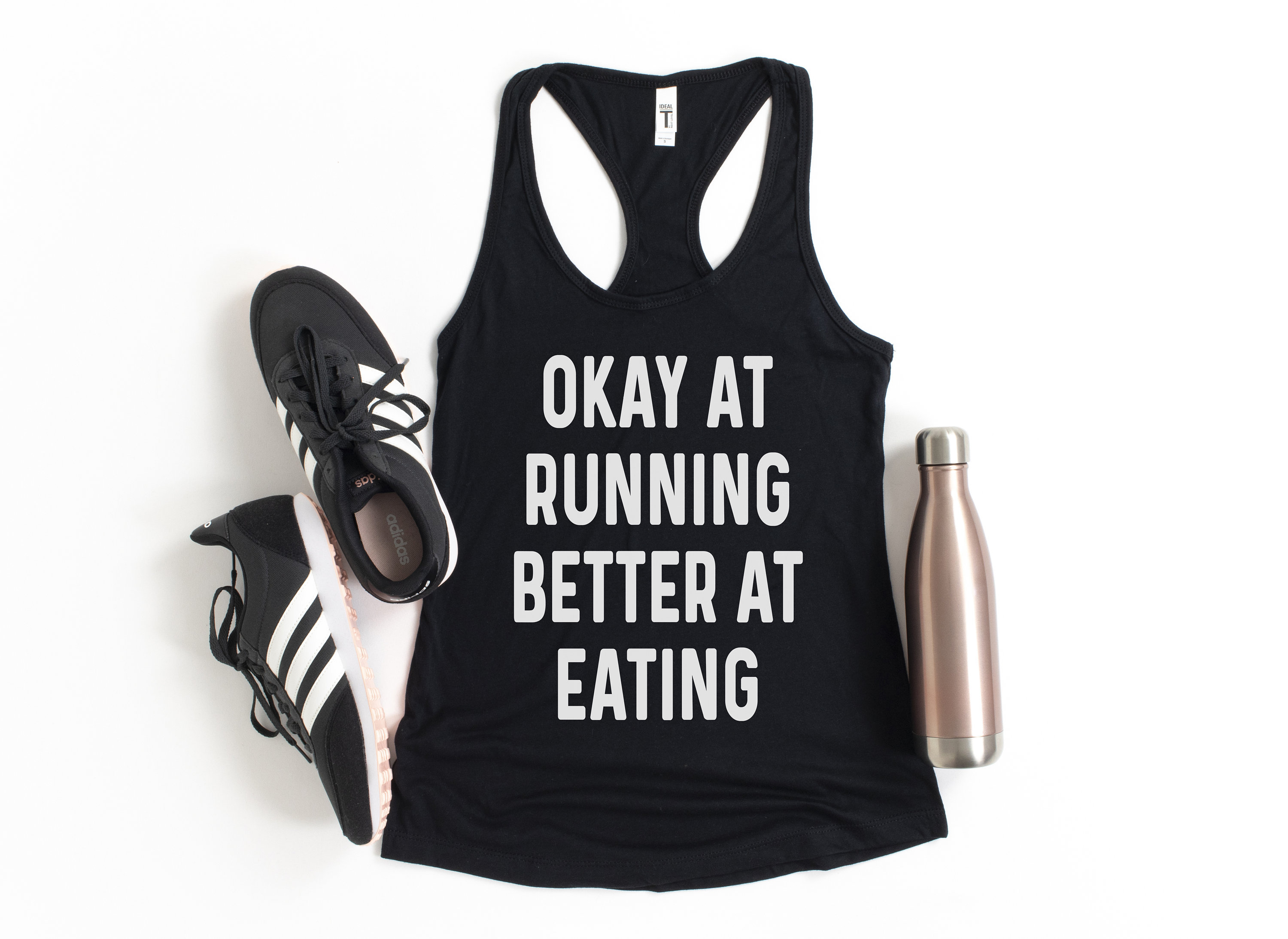 Run Complain Womens Black Funny Saying Tank Top Funny Gym Gifts 