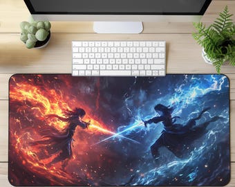 Anime Gaming Desk Mat, XL Mousepad for Gamers and Anime Lovers
