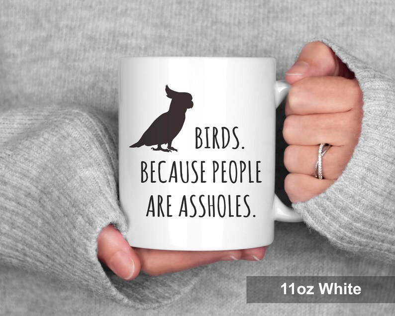Funny Bird Mug, Bird Lover Gift, Bird Coffee Mug afbeelding 4