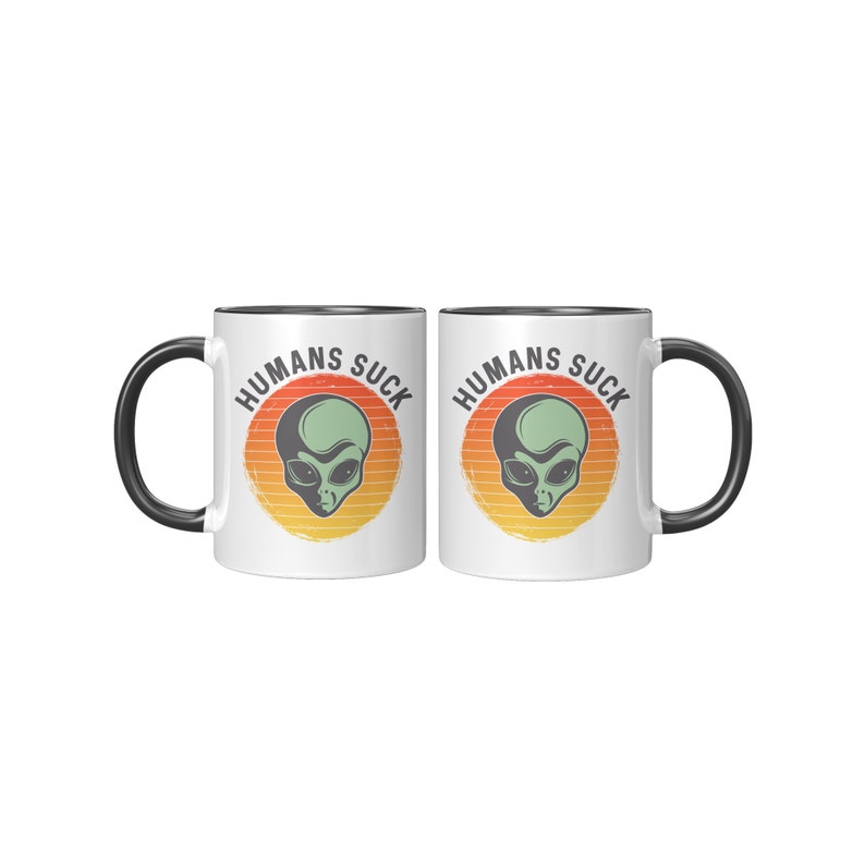 Alien Gifts, Alien Mug, Alien Coffee Mug, Alien Coffee Cup, Extraterrestrial Gift, UFO Mug, UFO Gift image 3