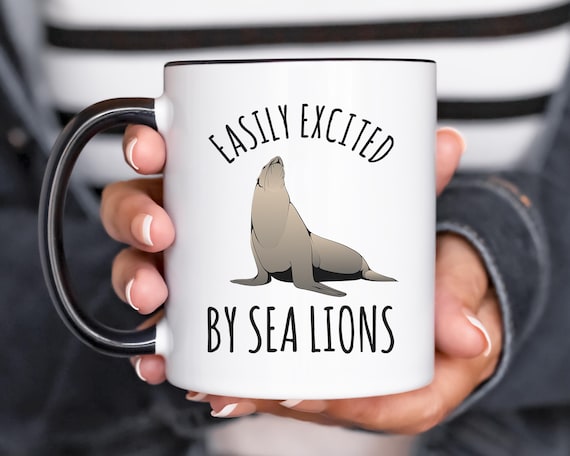 Sea Lion Mug, Funny Gift for Sea Lion Lover