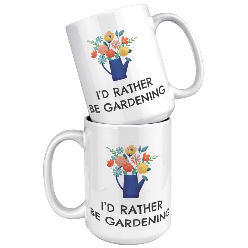 Mug de jardinage, Cadeau damoureux du jardin, Je préférerais être jardinage, Cadeau de jardinage, Cadeau pour jardinier, Mug de café de jardinage, Mug de jardinier 15 oz white