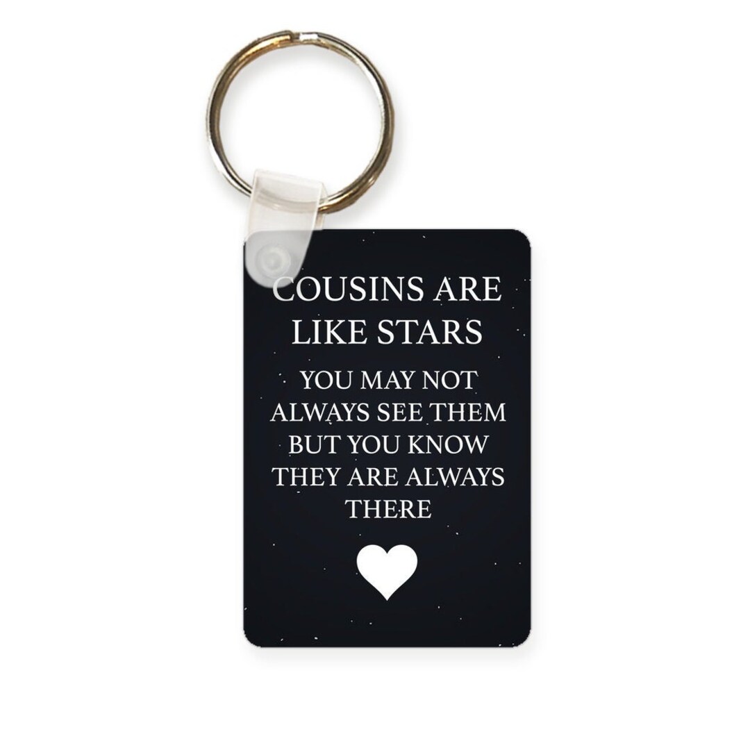 Cousin Gifts, Cousin Keychain, Christmas Birthday Gift for Cousin Etsy
