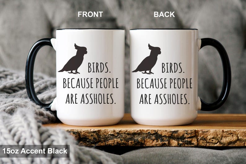 Funny Bird Mug, Bird Lover Gift, Bird Coffee Mug afbeelding 3
