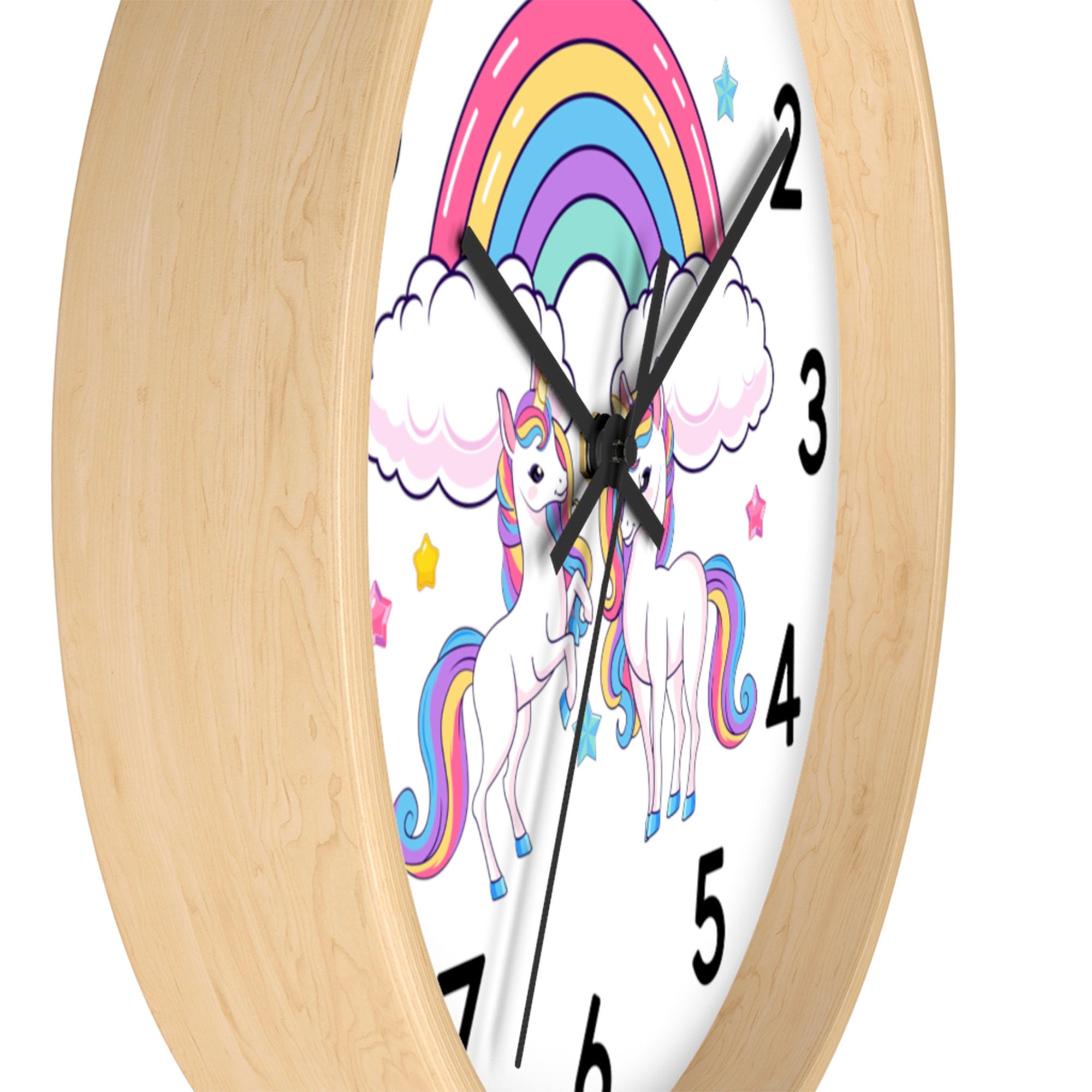 Unicorn Wall Clock Unicorn Clock for Girls Wall Clock for Etsy
