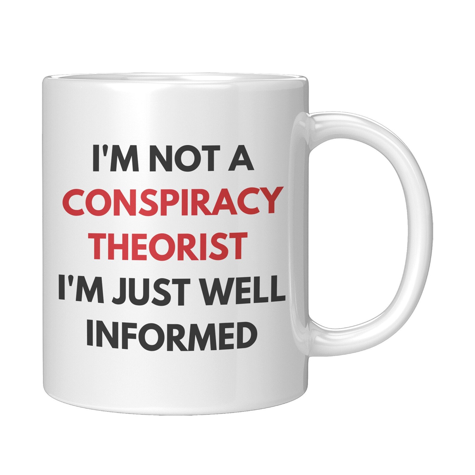 Funny Conspiracy Theorist Mug Conspiracy Mug Conspiracy Etsy