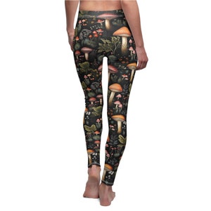 Mushroom Leggings for Women, Cottagecore Leggings, Workout Leggings - Etsy