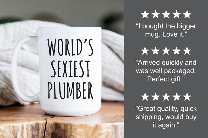 Plumber Mug, Funny Plumber Gift, World’s Sexiest Plumber Coffee Mug image 7