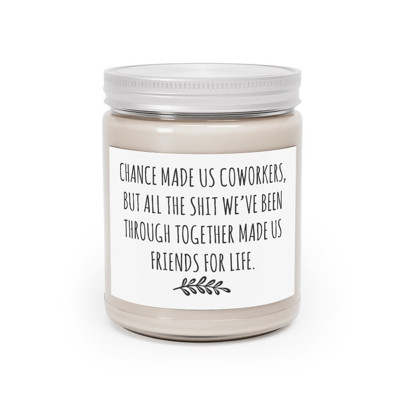 Coworker Candle Gift, Funny Work Candle for Bestie, Office Leaving or Birthday Gift image 2