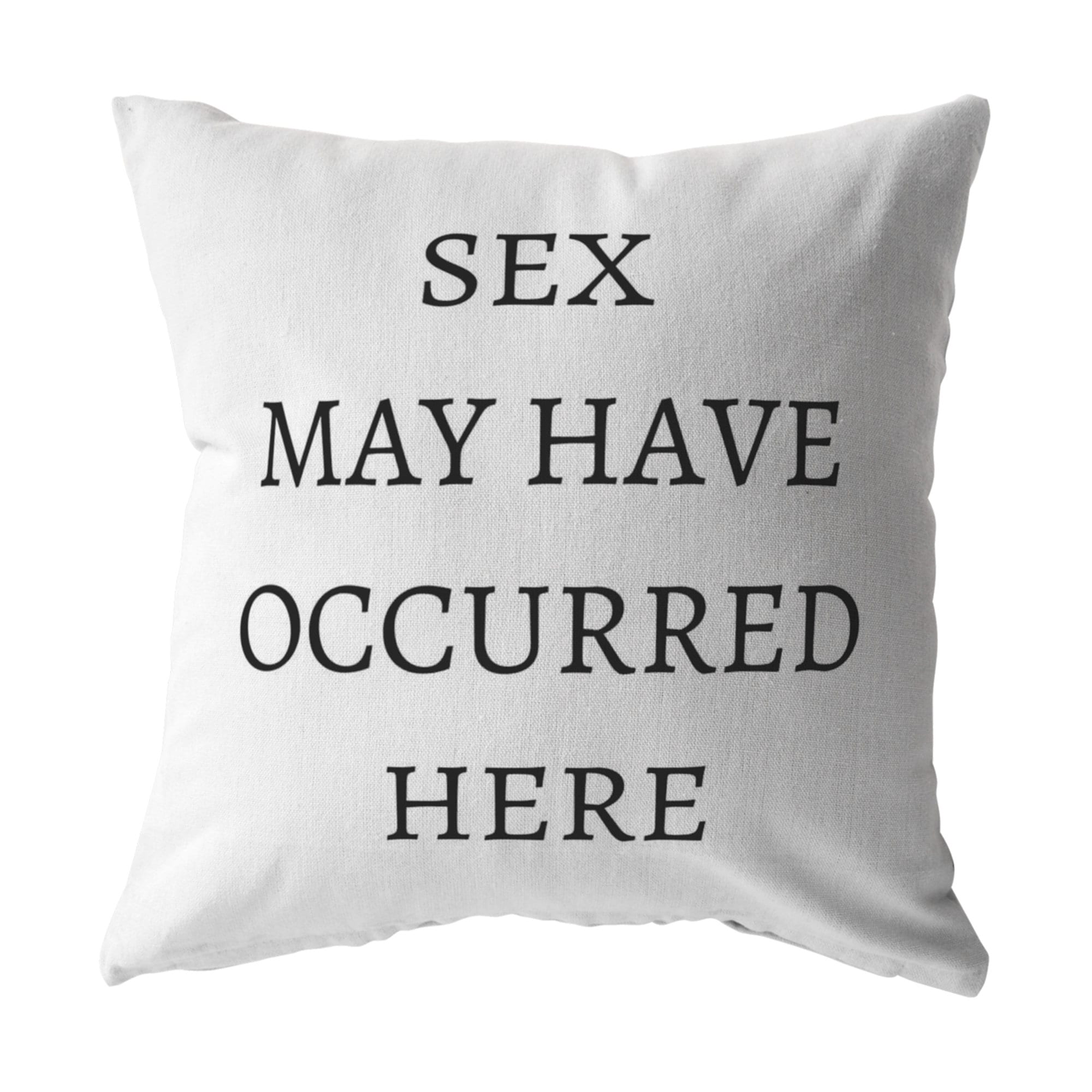 Funny Throw Pillow Sex May Have Occurred Here Funny Couch Etsy