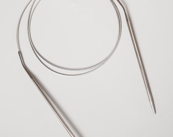 CIRCULAR KNITTING NEEDLES / 80cm / Lightweight Stainless Steel Knitting Needles