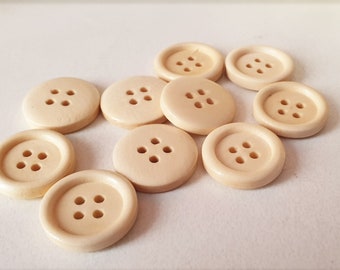 Round Plastic Buttons 8 SIZES White Two Hole Buttons 9mm 10mm 11.5mm 15mm 18mm 20mm 23mm 25mm White Sewing Buttons