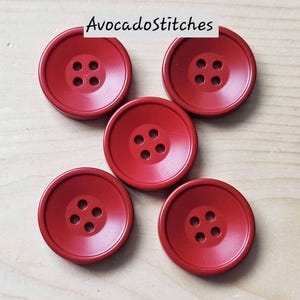 EVERYDAY RESIN Crimson Red / 30mm (Set of 4)