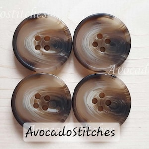 RESIN VINTAGE Tortoise Shell / 15-30mm / Resin Buttons / Sewing Buttons
