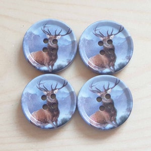 THE MOOSE / Resin Buttons / 22-30mm