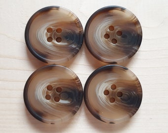 RESIN VINTAGE Tortoise Shell / 15-30mm / Resin Buttons / Sewing Buttons