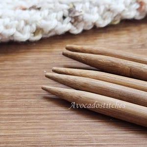 BAMBOO Double Pointed Needles / 3.5-10mm - 25cm / 5 pcs / Knitting Needles / Tools