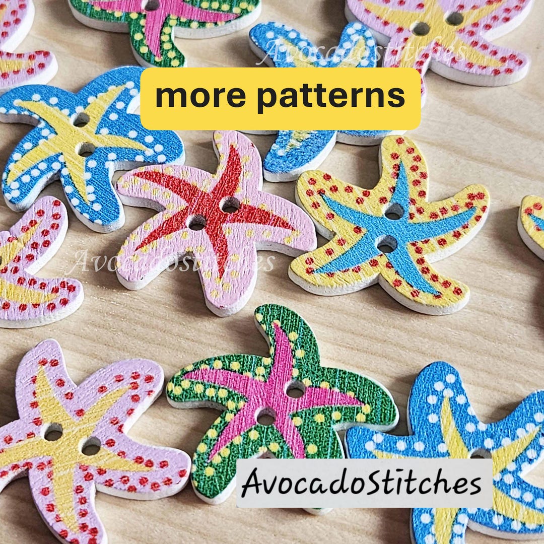 SEA CREATURES / 8 Buttons / Wooden Buttons / Sewing Buttons - Etsy