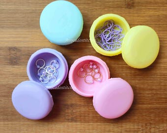 MACAROONS NOTIONS STORAGE / Storage for Knitting Crochet Sewing Notions / Stitch markers Storage / Notion Storage