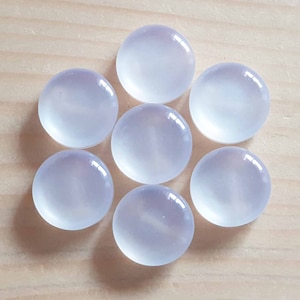 PEARL WHITE SHANK Resin / 12mm - 8 buttons / Resin Buttons / Sewing Buttons