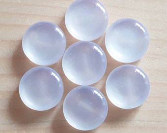 Tige blanc nacré en résine / 12 mm - 8 boutons / Boutons en résine / Boutons de couture