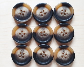 VINTAGE COFFEE MARBLE / 15-28mm / Resin Buttons / Sewing Buttons