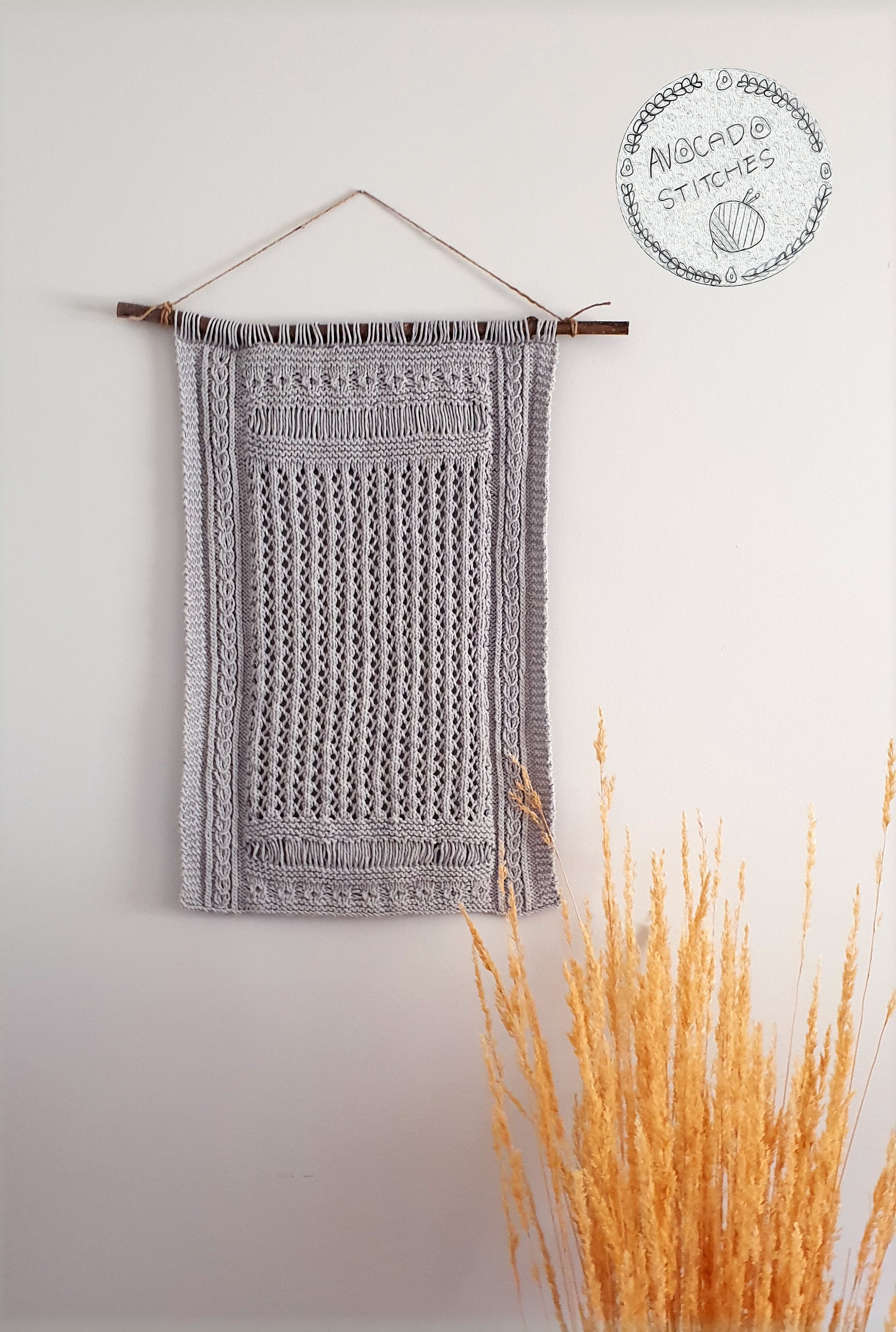 Digital File Knitting Pattern / Wall Hanging Pattern Etsy