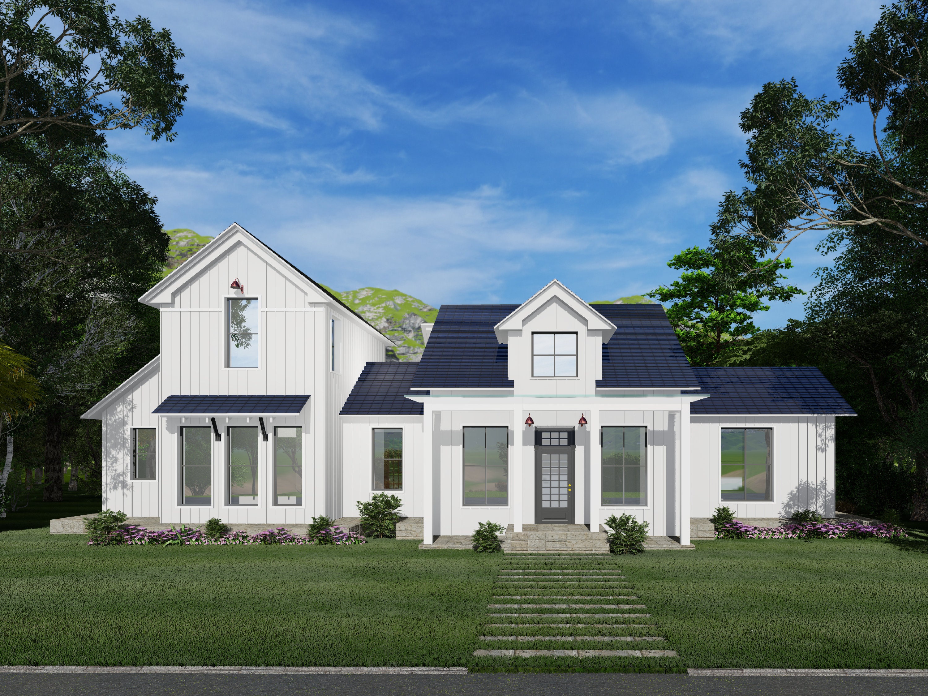 4 Schlafzimmer Detail PDF Haus Plan Download Moderne Häuser | Etsy