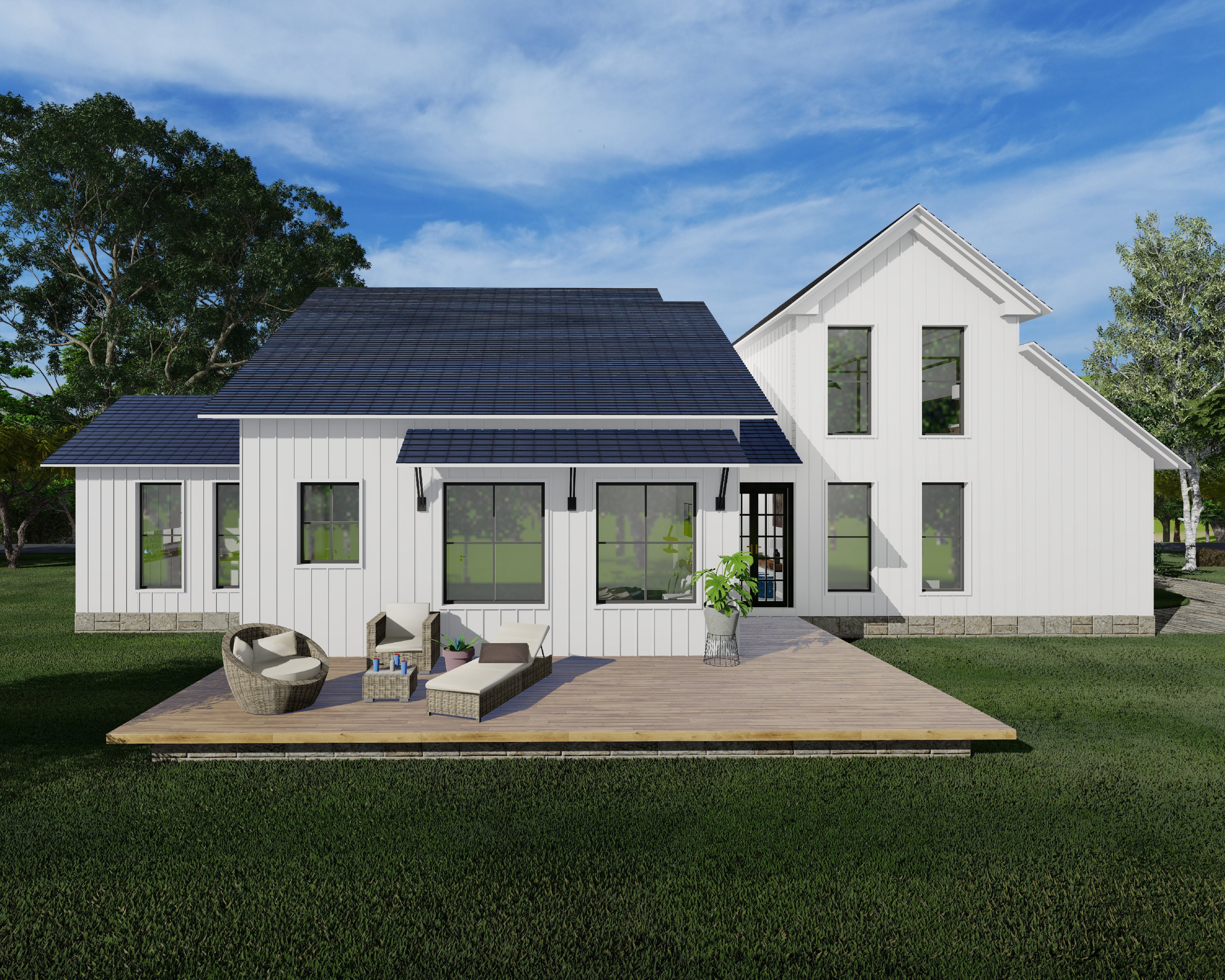 4 Schlafzimmer Detail PDF Haus Plan Download Moderne Häuser | Etsy