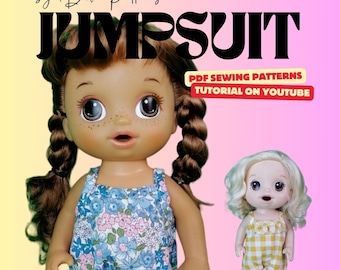 Patron de couture de combinaison pour Baby Alive 12"