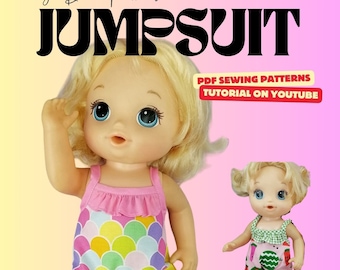 Patron de couture de combinaison pour Baby Alive 16"