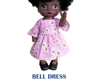 Bell Dress Pattern #01 sewing for Baby Alive 14&quot; doll