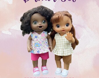 Ensemble Damia pour poupées Baby Alive de 30 cm (12 po.) (Patrons de couture)