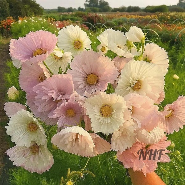 50 Cupcakes Mix Cosmos Flower Seeds