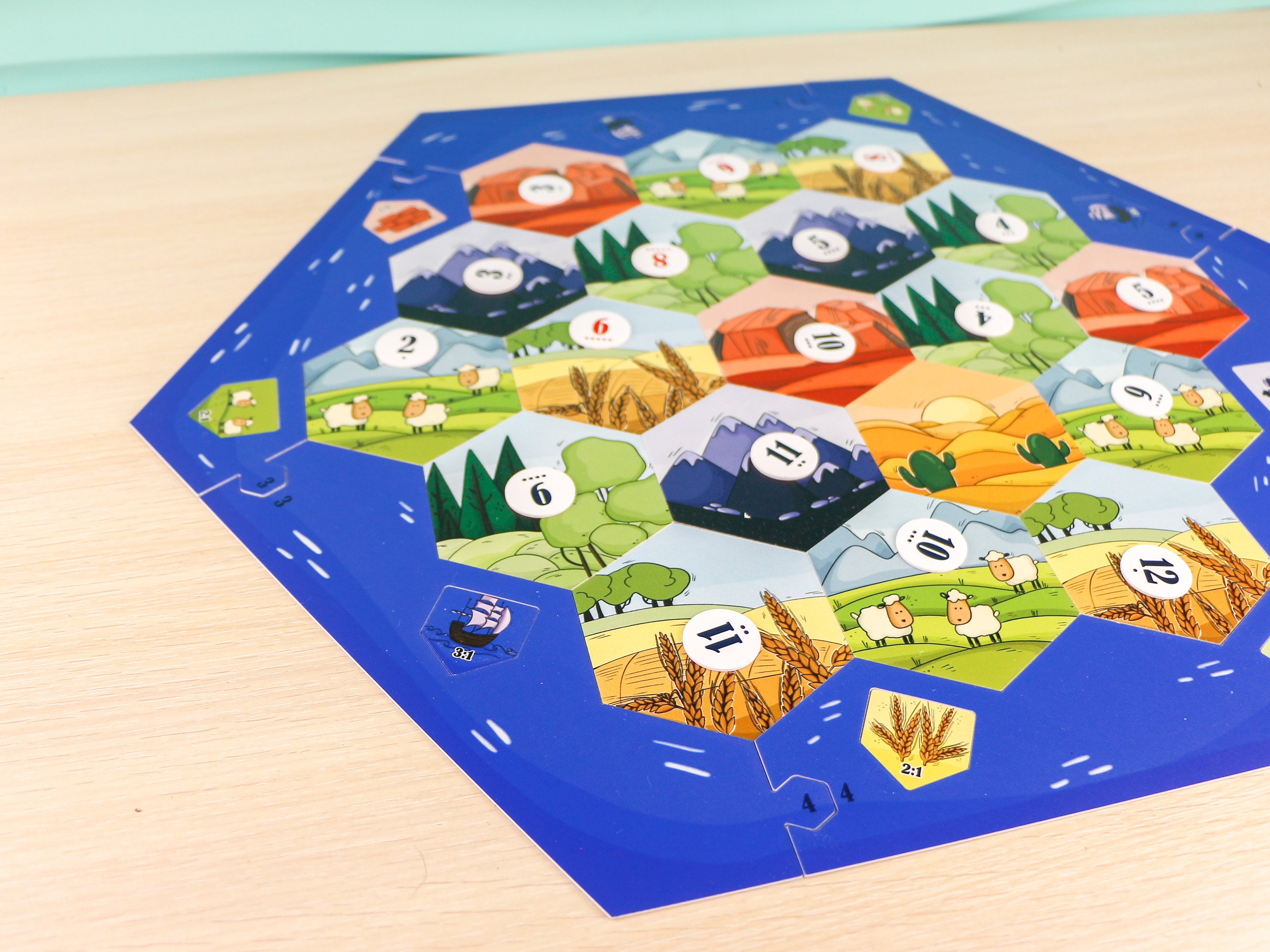 Plastic Game Board for Settlers of Catan 34 / 56 players