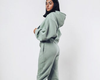 Jasmine Set of two, Streetwear, 2 Piece Set, loungewear, fleece hoodie and joggers, hoodie and sweatpants set, Hoodie Joggers Set,Sweatpants