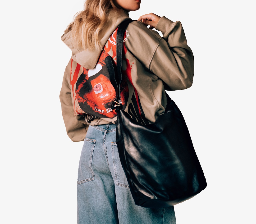 Hobo Leather Bag Large Cap.